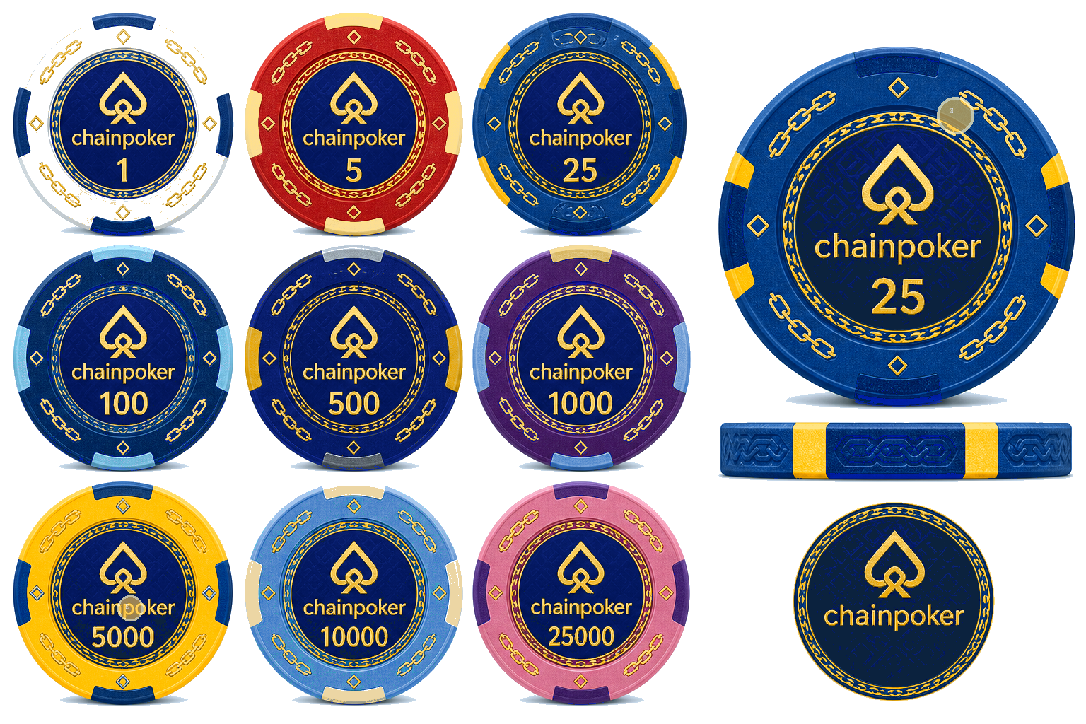 ChainPoker colored chips